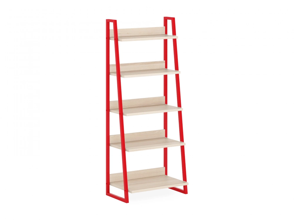 Стеллаж Board малый (красный, ясень коимбра)